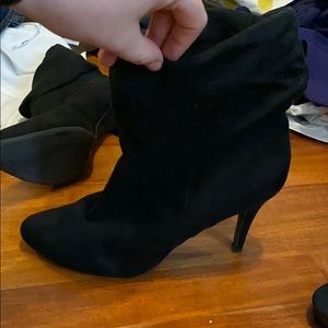 Black Heels with open top